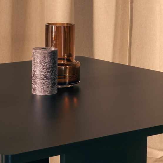 Dining Table Gasper 100 cm, Square, Black