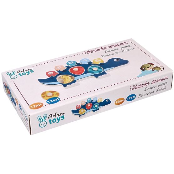 Dinosaur Mom Puzzle with Numbers