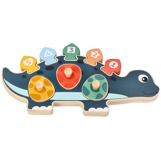 Dinosaur Mom Puzzle with Numbers