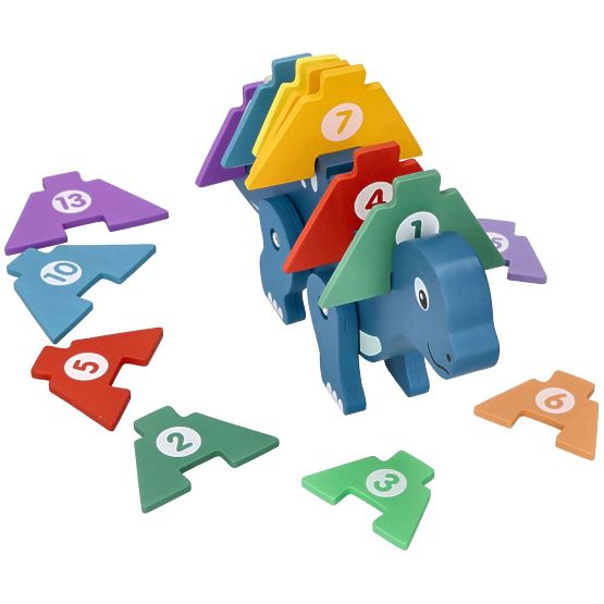 Dinosaur with Number Puzzles