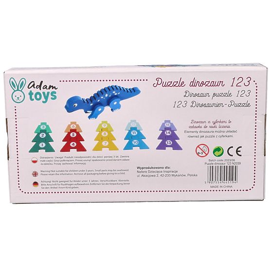 Dinosaur with Number Puzzles