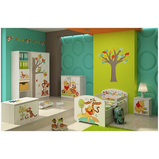 Children's Dresser Winnie the Pooh and Tigger - Norwegian Pine Decor