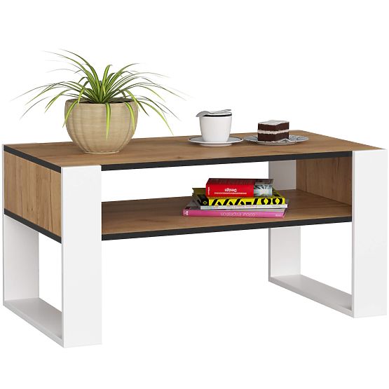 DOMI COFFEE TABLE CRAFT OAK / WHITE