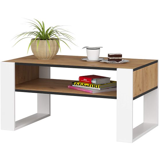 DOMI COFFEE TABLE CRAFT OAK / WHITE