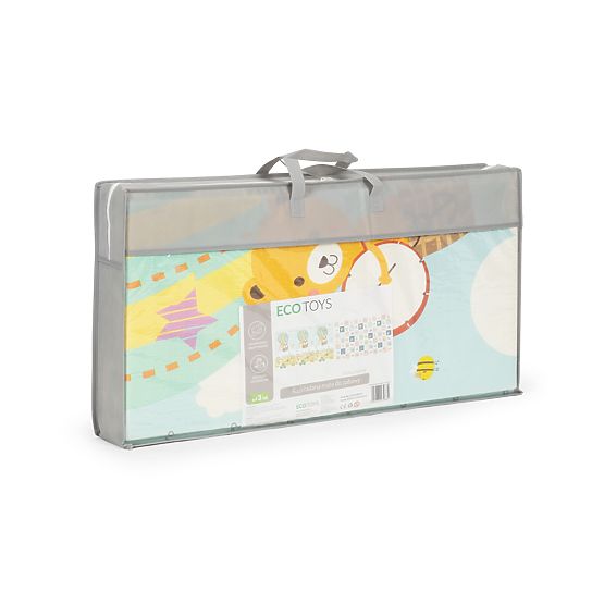 Double-sided Foldable Foam Educational Mat with Large Bag ECOTOYS