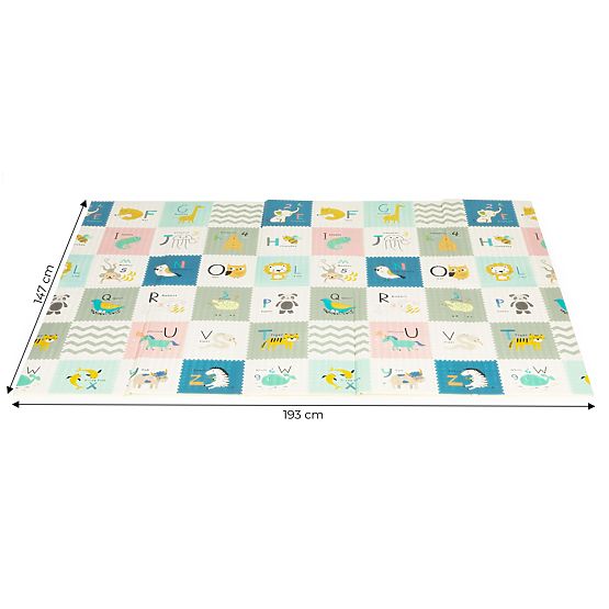 Double-sided Foldable Foam Educational Mat with Large Bag ECOTOYS