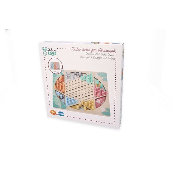 Double-Sided Game Halama and Snakes and Ladders
