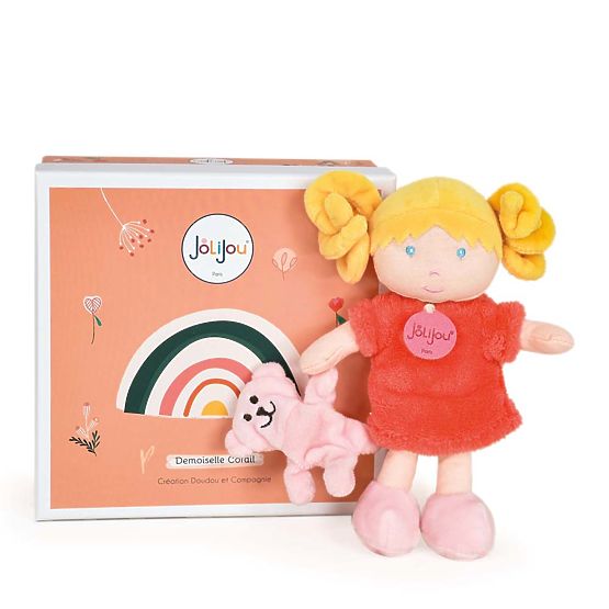 Doudou Jolijou Doll Miss Coral 21 cm