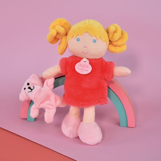 Doudou Jolijou Doll Miss Coral 21 cm