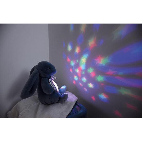 Doudou Music Box with Projection White Bunny