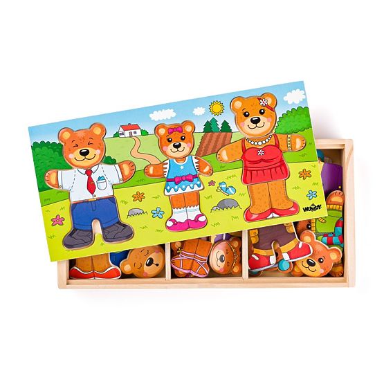 Dress the Bear Family Puzzle