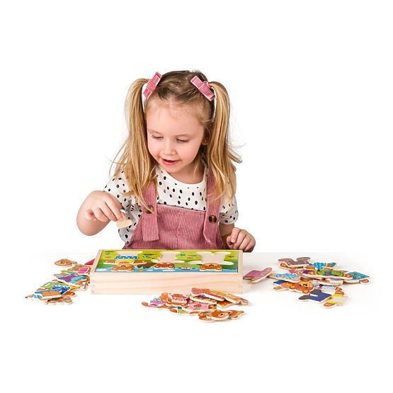 Dress the Bear Family Puzzle