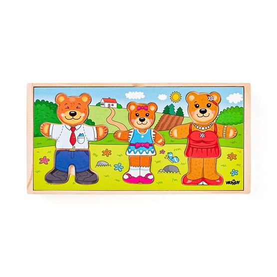 Dress the Bear Family Puzzle
