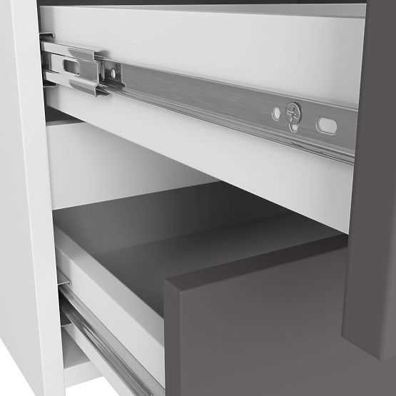 DRESSER CL100 6 DRAWERS WHITE / GRAY