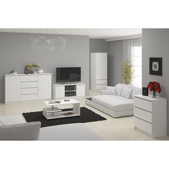 DRESSER K 140 cm 6 DRAWERS PK WHITE