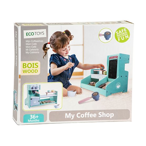Wooden Kitchen Cafe Shop Confectionery ECOTOYS