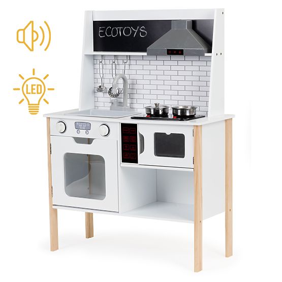 Wooden Kitchen for Children + Sounds and Lights ECOTOYS