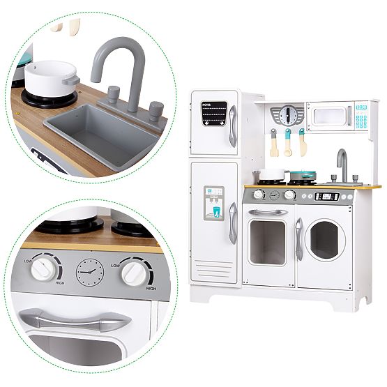 Wooden Kitchen with Accessories for Children ECOTOYS
