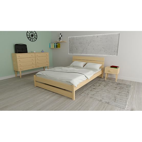 Wooden Bed Max 200 x 90 cm - Pine