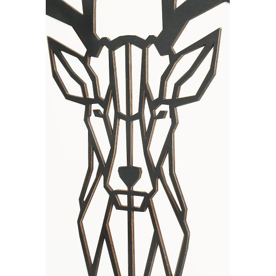 Wooden geometric painting - Deer 1 - different colors Color: black