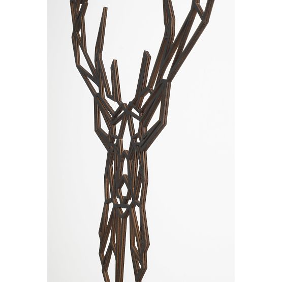 Wooden geometric painting - Deer 2 - different colors Color: black