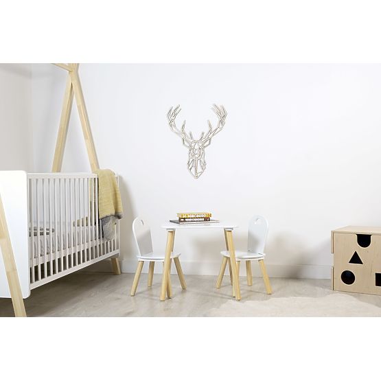 Wooden geometric painting - Deer 2 - different colors Color: natural