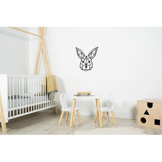 Wooden geometric painting - Hare - different colors