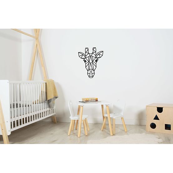 Wooden geometric painting - Giraffe - different colors