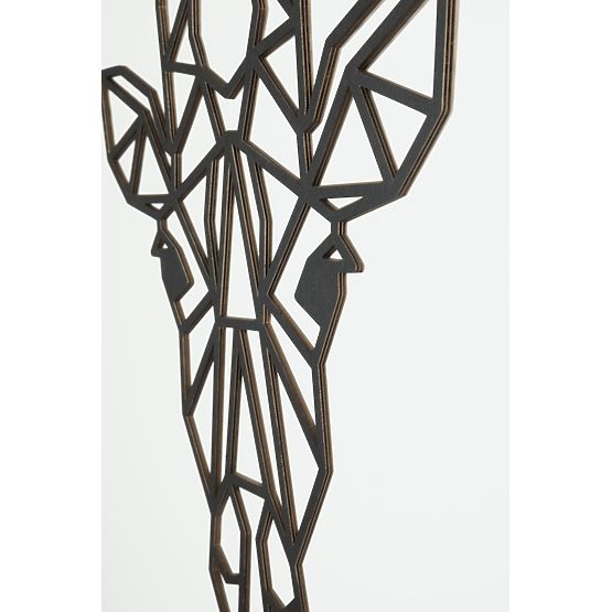 Wooden geometric painting - Giraffe - different colors