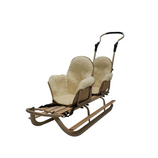 Beige sleds for twins Duo - different colors of seats