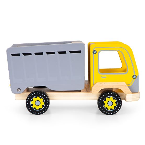 EcoToys wooden garbage truck