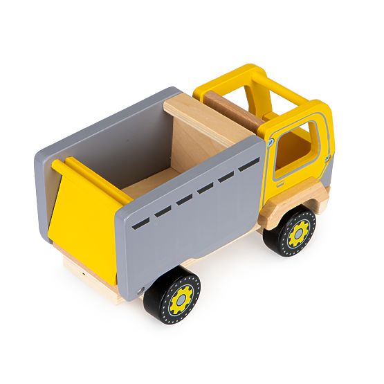 EcoToys wooden garbage truck