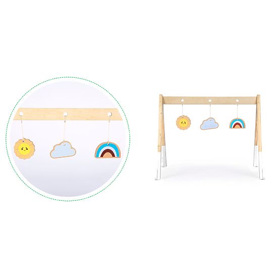 Ecotoys wooden trapeze
