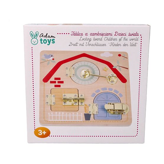 Educational Board with Locks - Children of the World