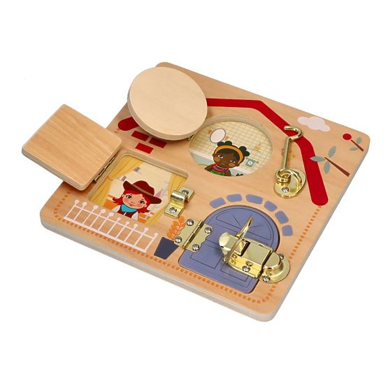 Educational Board with Locks - Children of the World