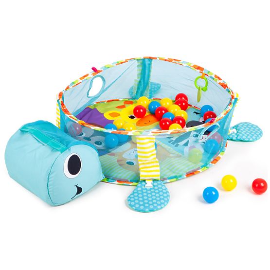 Educational play blanket with balls - Turtle