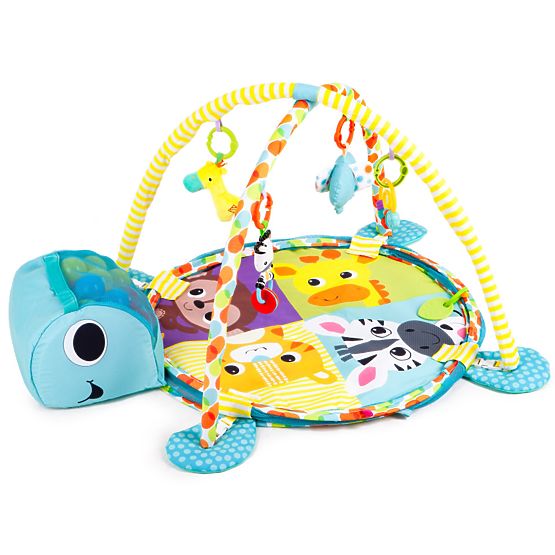 Educational play blanket with balls - Turtle