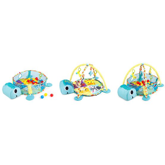Educational play blanket with balls - Turtle