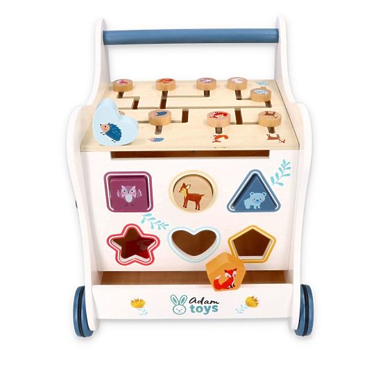 Educational wooden walker