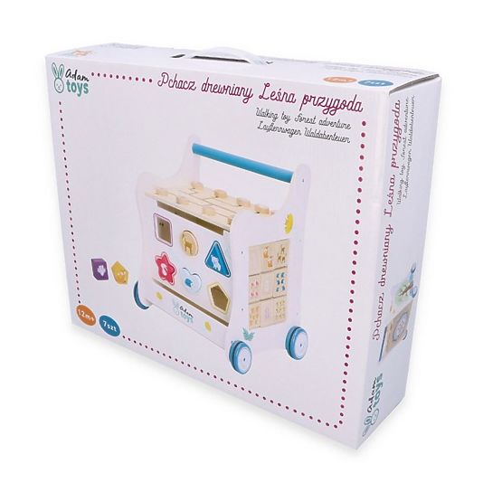 Educational wooden walker