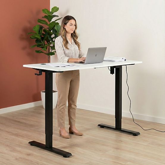 Electric Adjustable Desk 120x60 cm, Adjustable Height 72-117 cm ModernHome