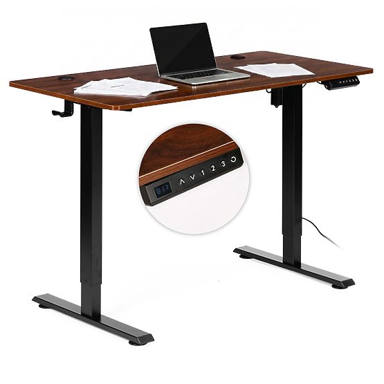 Electric Adjustable Desk 120x60 cm, Height Adjustable 72-117 cm ModernHome