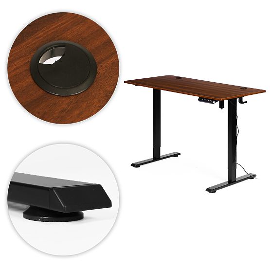 Electric Adjustable Desk 120x60 cm, Height Adjustable 72-117 cm ModernHome