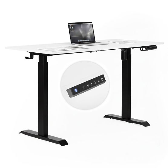 Electric Adjustable Desk 140x70 cm, Adjustable Height 76-121 cm ModernHome
