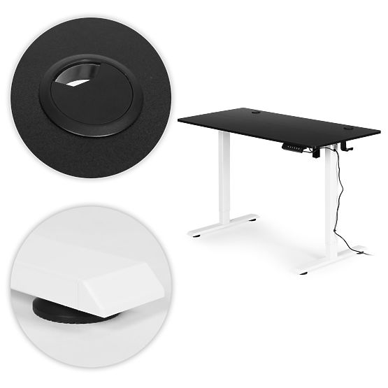 Electric Height Adjustable Desk 120x60 cm, Height 72-117 cm ModernHome