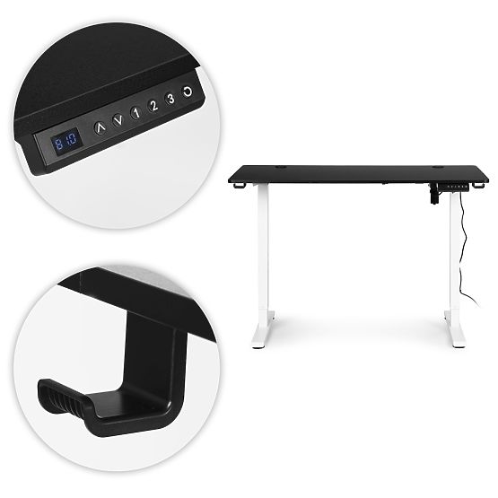 Electric Height Adjustable Desk 120x60 cm, Height 72-117 cm ModernHome