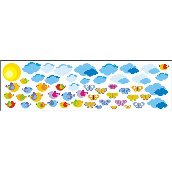 Envelope decoration Clouds a birds - 0,5 m²