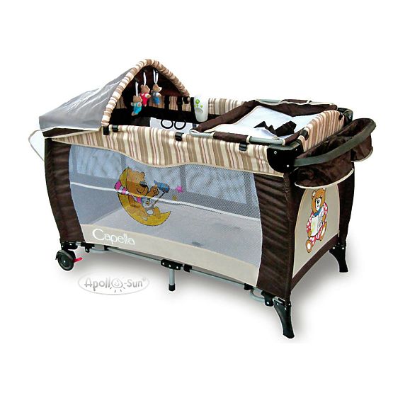 Exclusive Travel Cot - Dark Brown