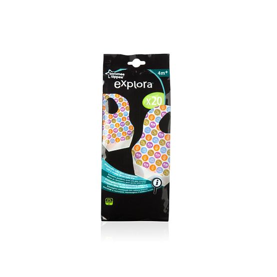 Explora Disposable Bibs, pack of 20