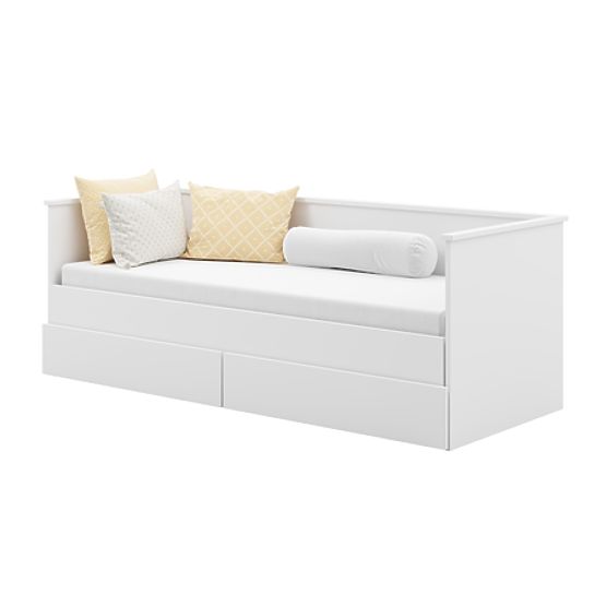 Extendable Bed HELIOS with Two Drawers 200x80/200x160